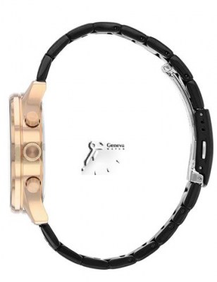 سیتیزن کوارتز مشکی رزگلد کرنوگراف