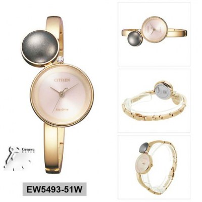 سیتیزن زنانه رزگلد نگین برلیان 