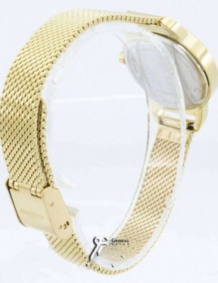 ساعت سیتی زن زنانه حصیری مشکی طلایی