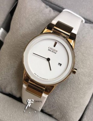 سیتیزن اکودرایو چرمی سفید