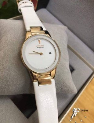 سیتیزن اکودرایو چرمی سفید