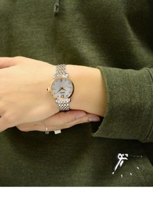 ساعت مچی سیکو زنانه دوزنگ رزگلد اصل ژاپن