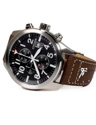 سیتیزن کرنوگراف بند چرم