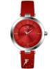 ساعت وسترن زنانه با بند چرم قرمز